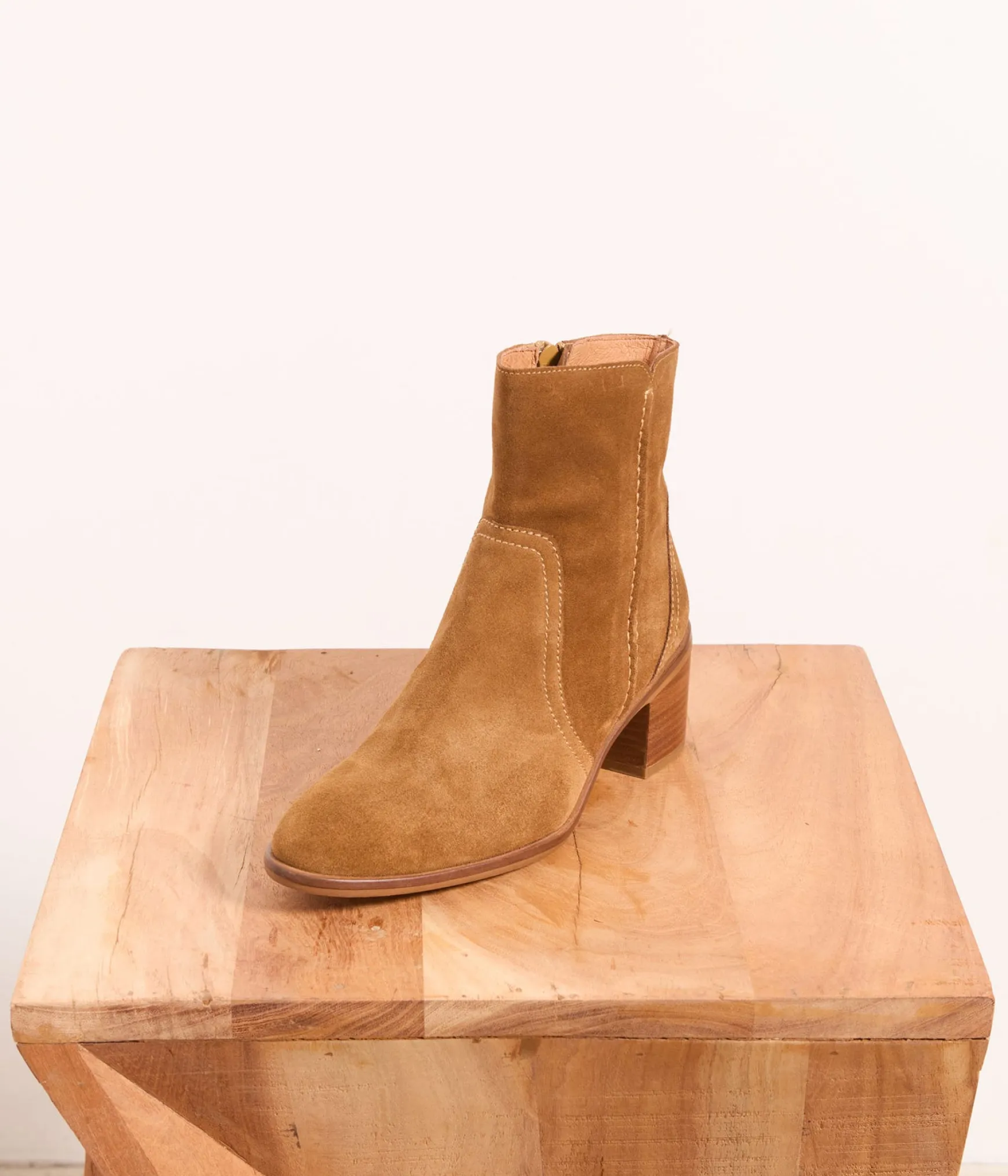 Femme Mellow Yellow Boots camel velours Sansa