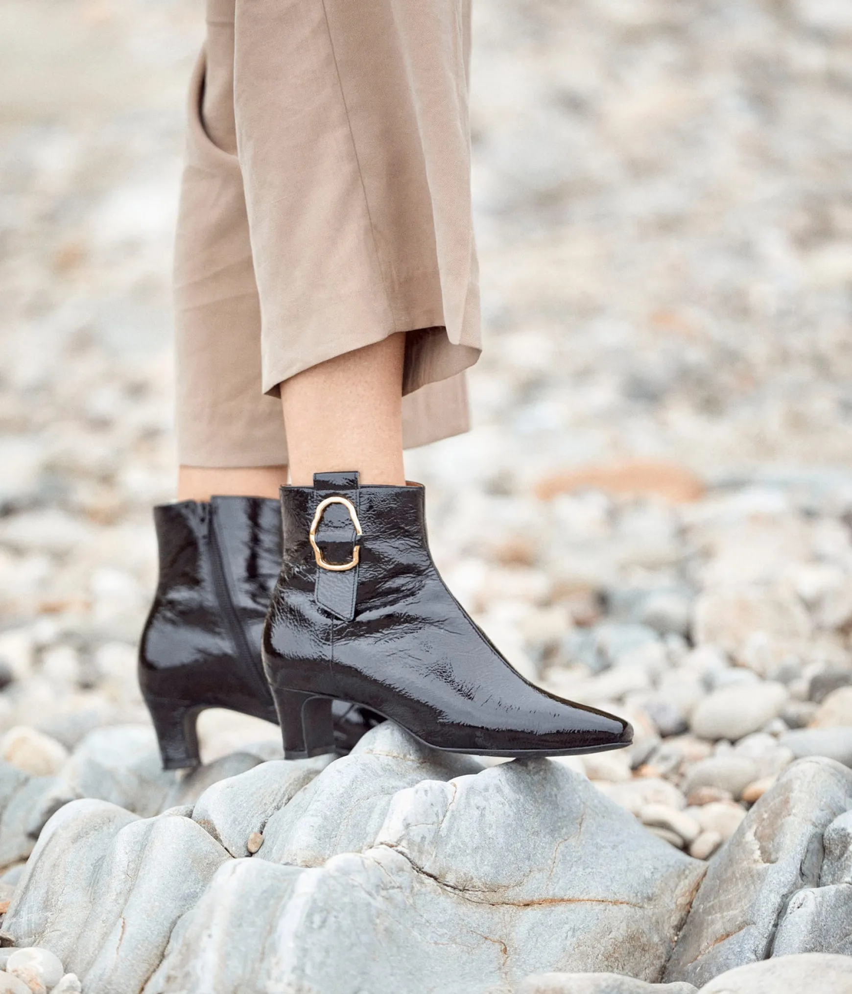 Femme Mellow Yellow Bottines en cuir froissé Bonnie