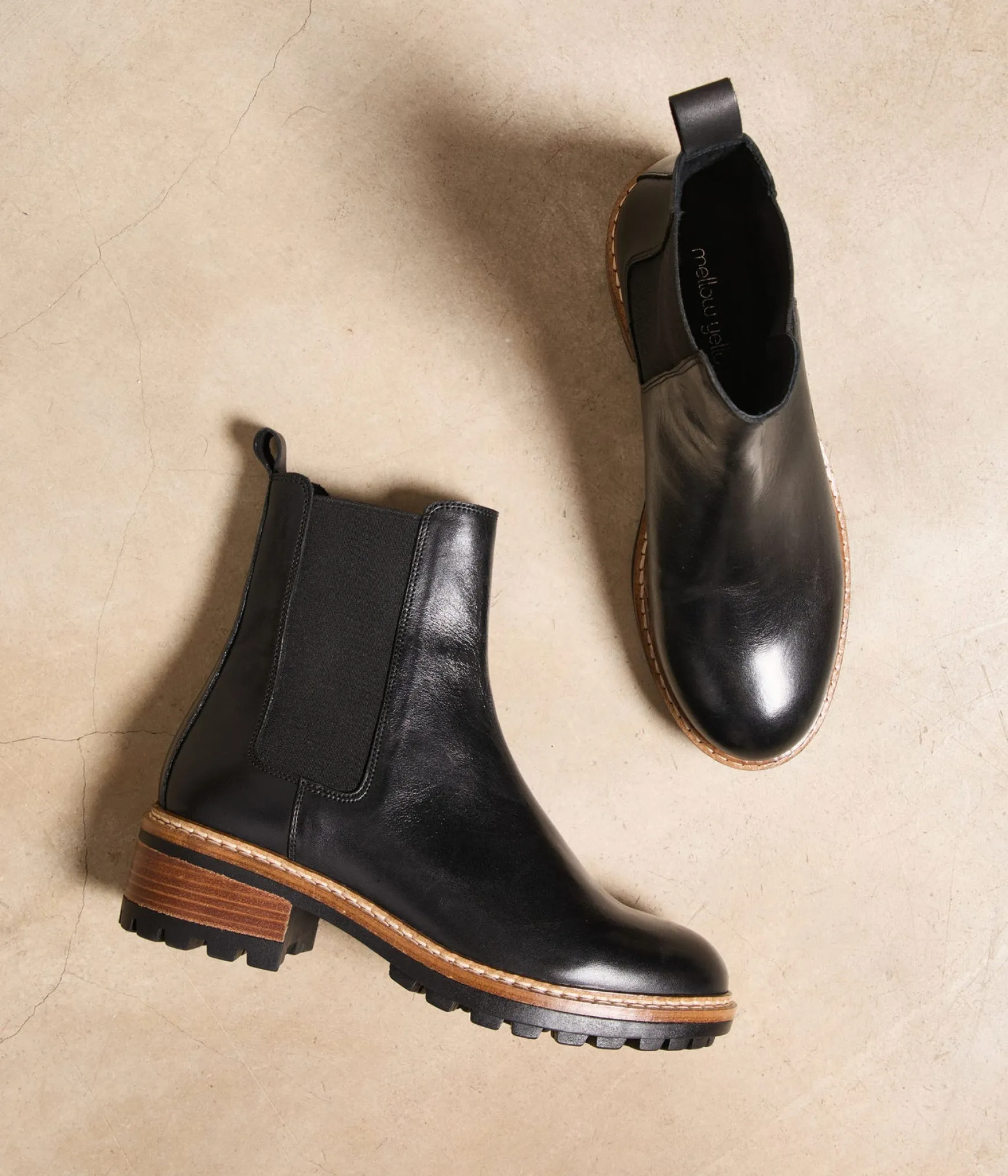 Femme Mellow Yellow Chelsea boots crantées Calista