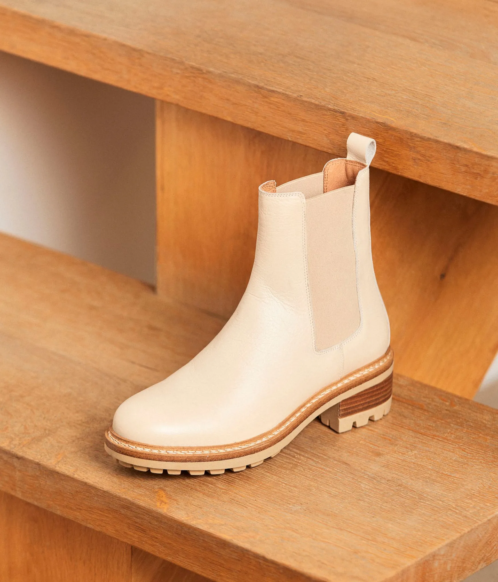 Femme Mellow Yellow Chelsea boots écrues Calista