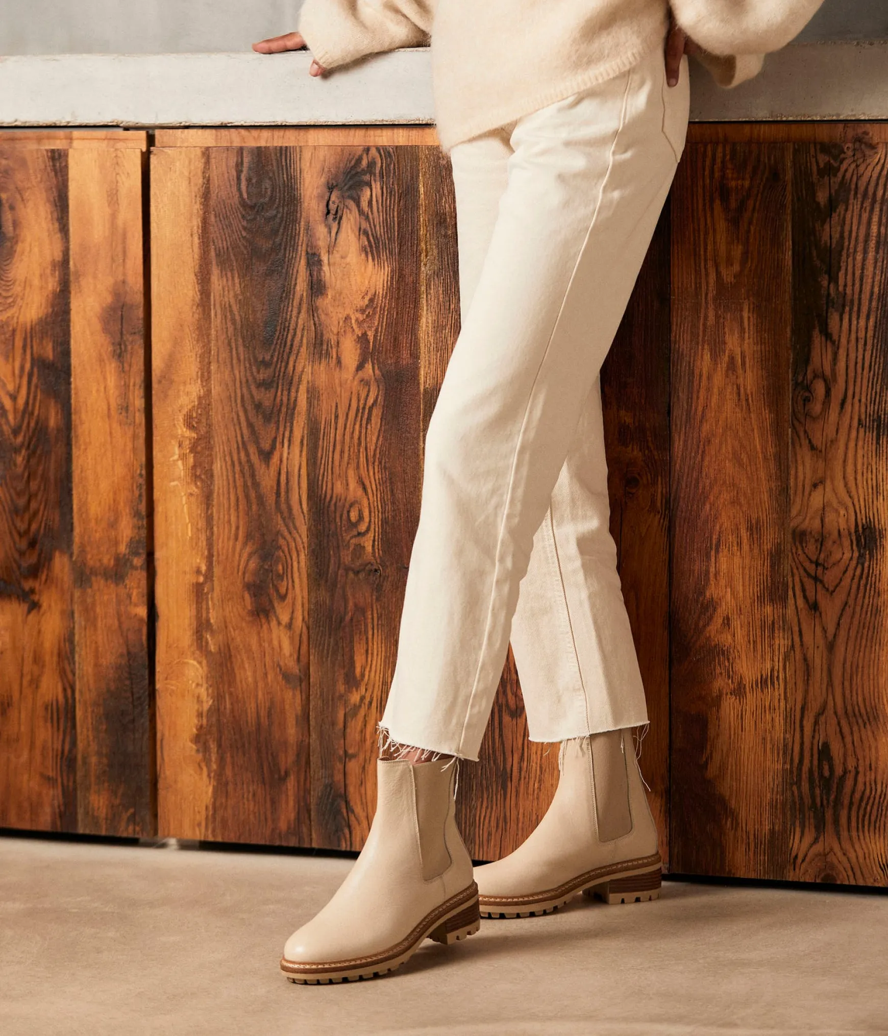 Femme Mellow Yellow Chelsea boots écrues Calista