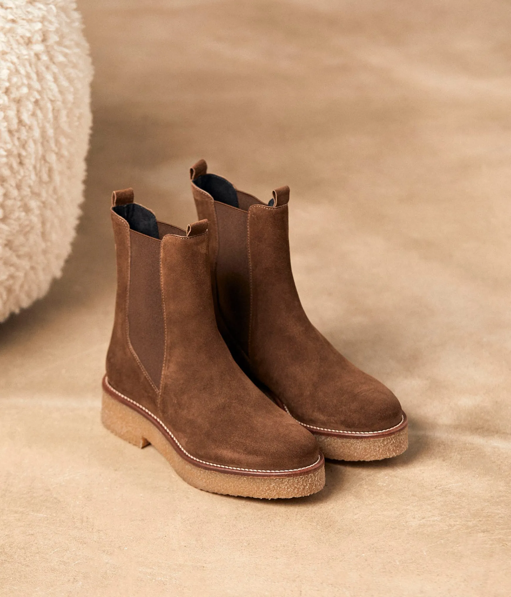 Femme Mellow Yellow Chelsea boots taupe Acacia