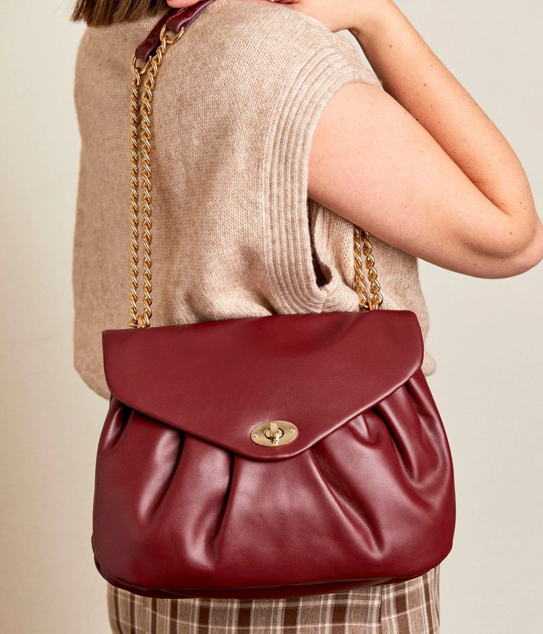 Mellow Yellow Sac bordeaux Paulette