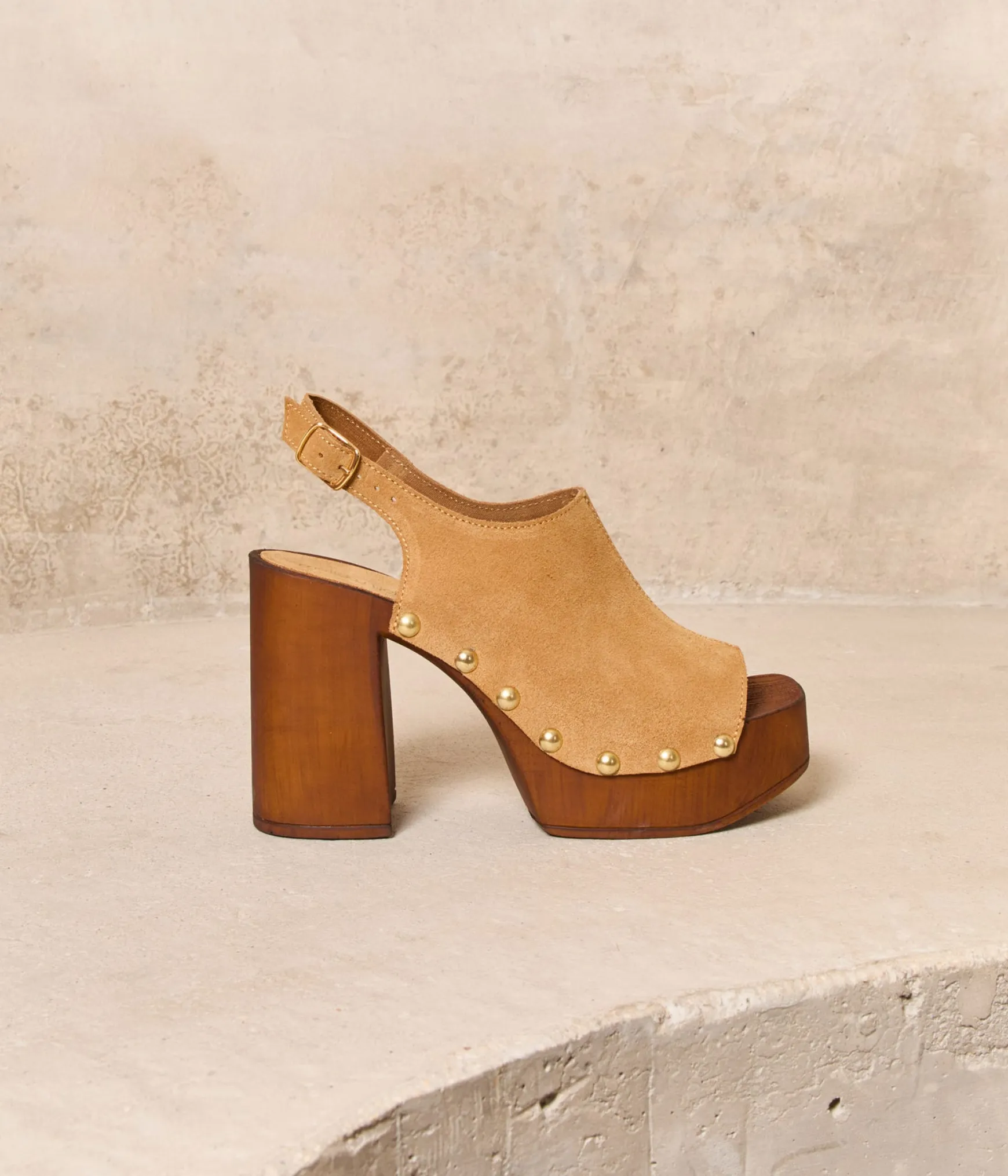 Femme Mellow Yellow Sandales-sabots cognac Bonnie